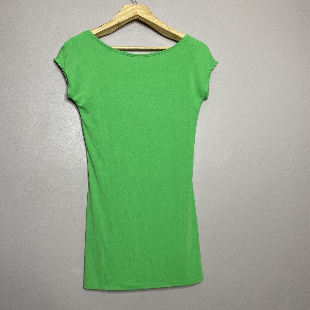 Free People Beach Rosalia Low Back‎ Mini Dress Green Size L - Picture 2 of 13